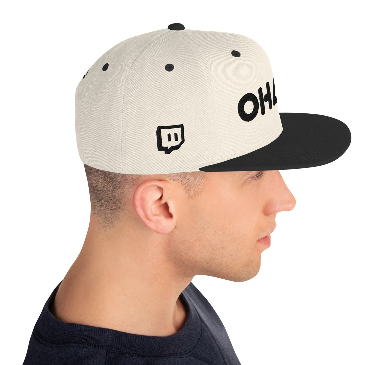 OHANA - BLK Font Snapback Hat