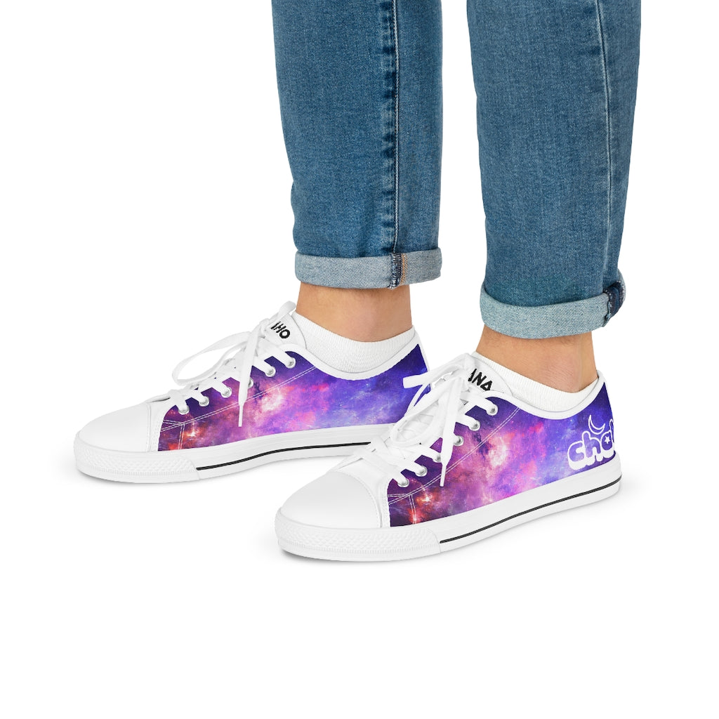 Men's Low Top Sneakers - White Galaxy