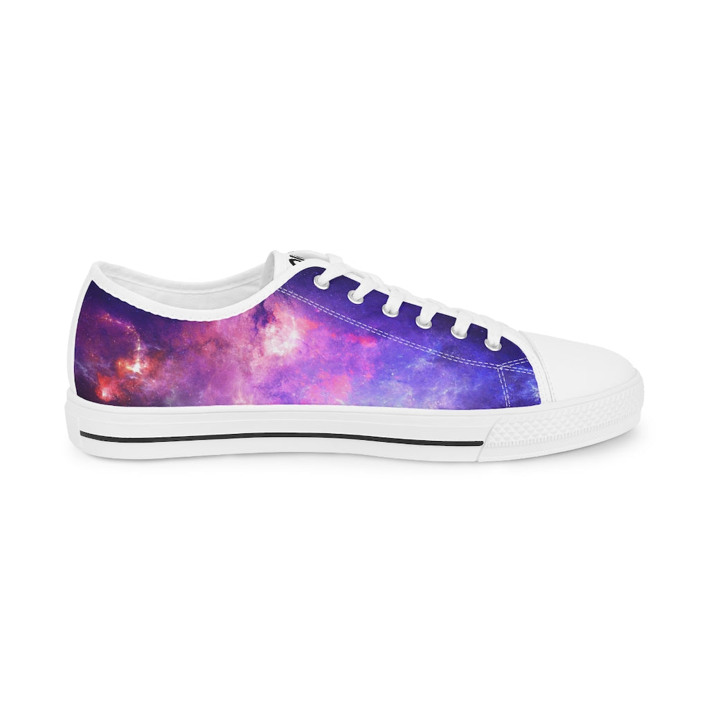 Men's Low Top Sneakers - White Galaxy