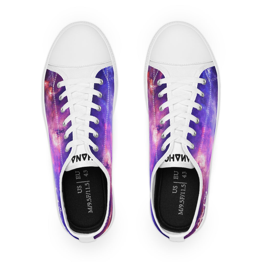 Men's Low Top Sneakers - White Galaxy