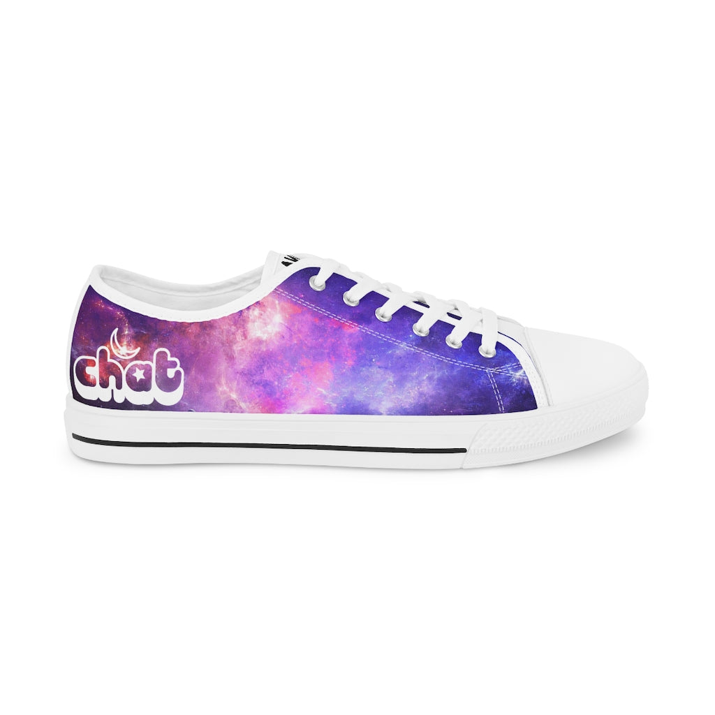 Men's Low Top Sneakers - White Galaxy