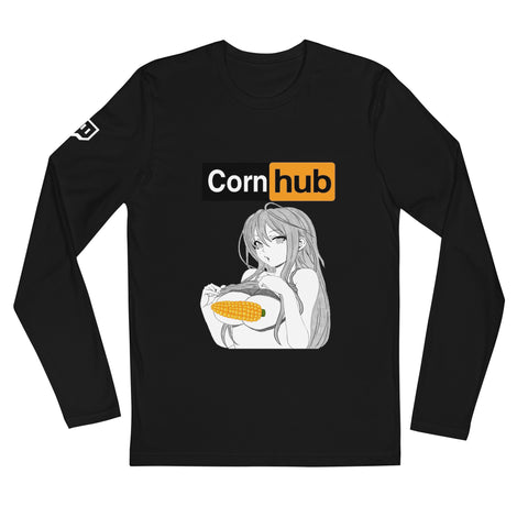 CornHub - Long Sleeve Fitted Crew - Akiroko Collab