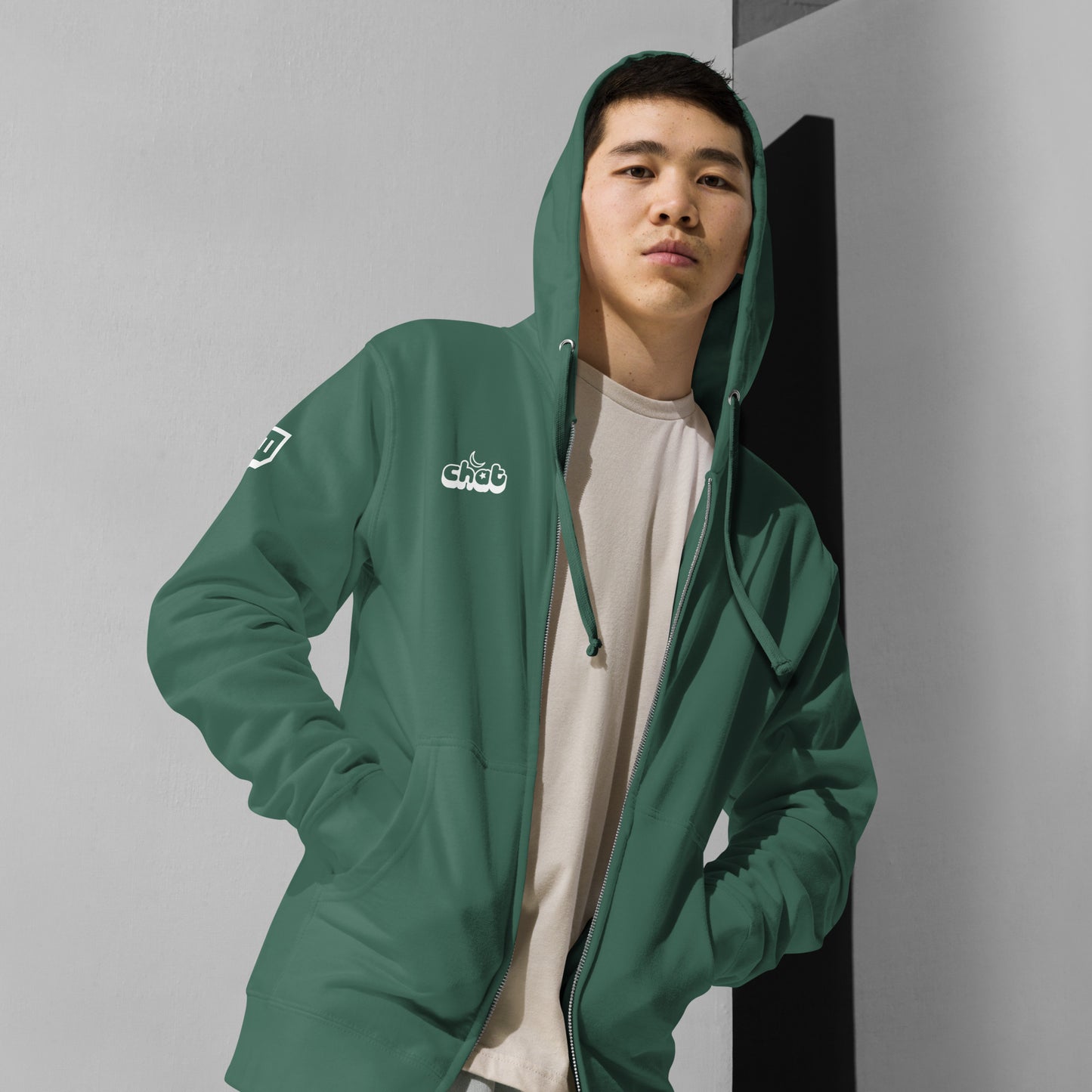 Samari Chat - Unisex fleece zip up hoodie