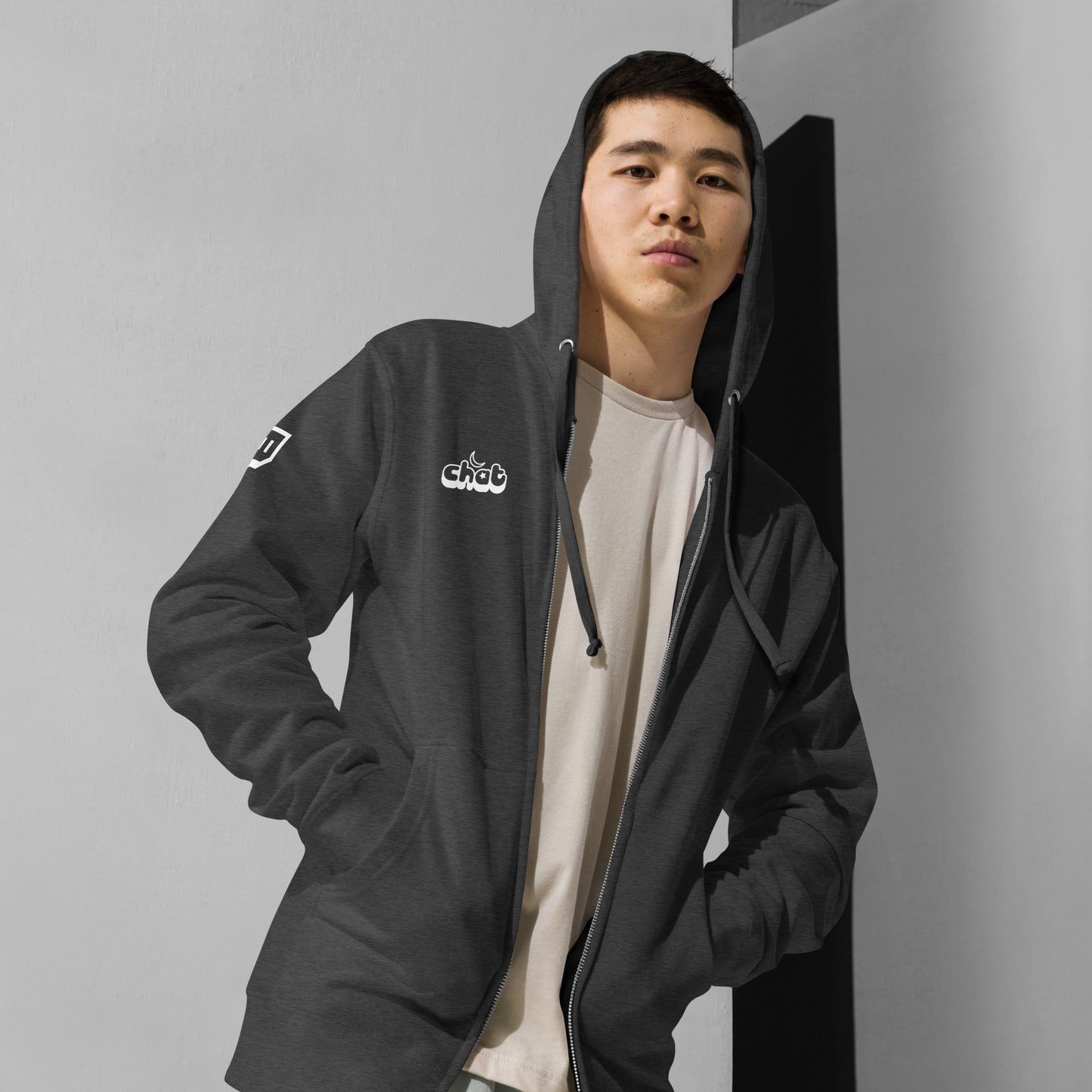 Samari Chat - Unisex fleece zip up hoodie