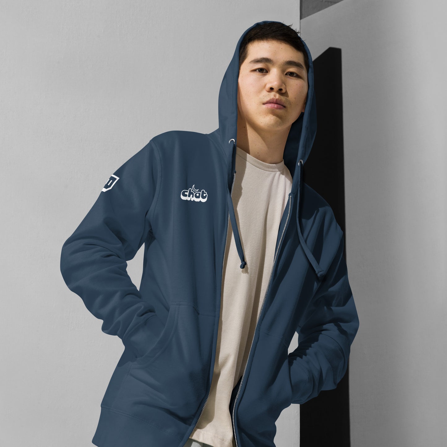 Samari Chat - Unisex fleece zip up hoodie