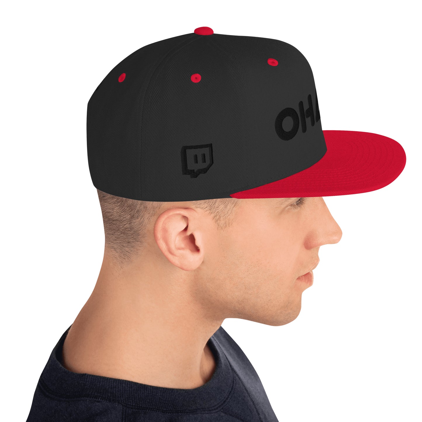 OHANA - BLK Font Snapback Hat