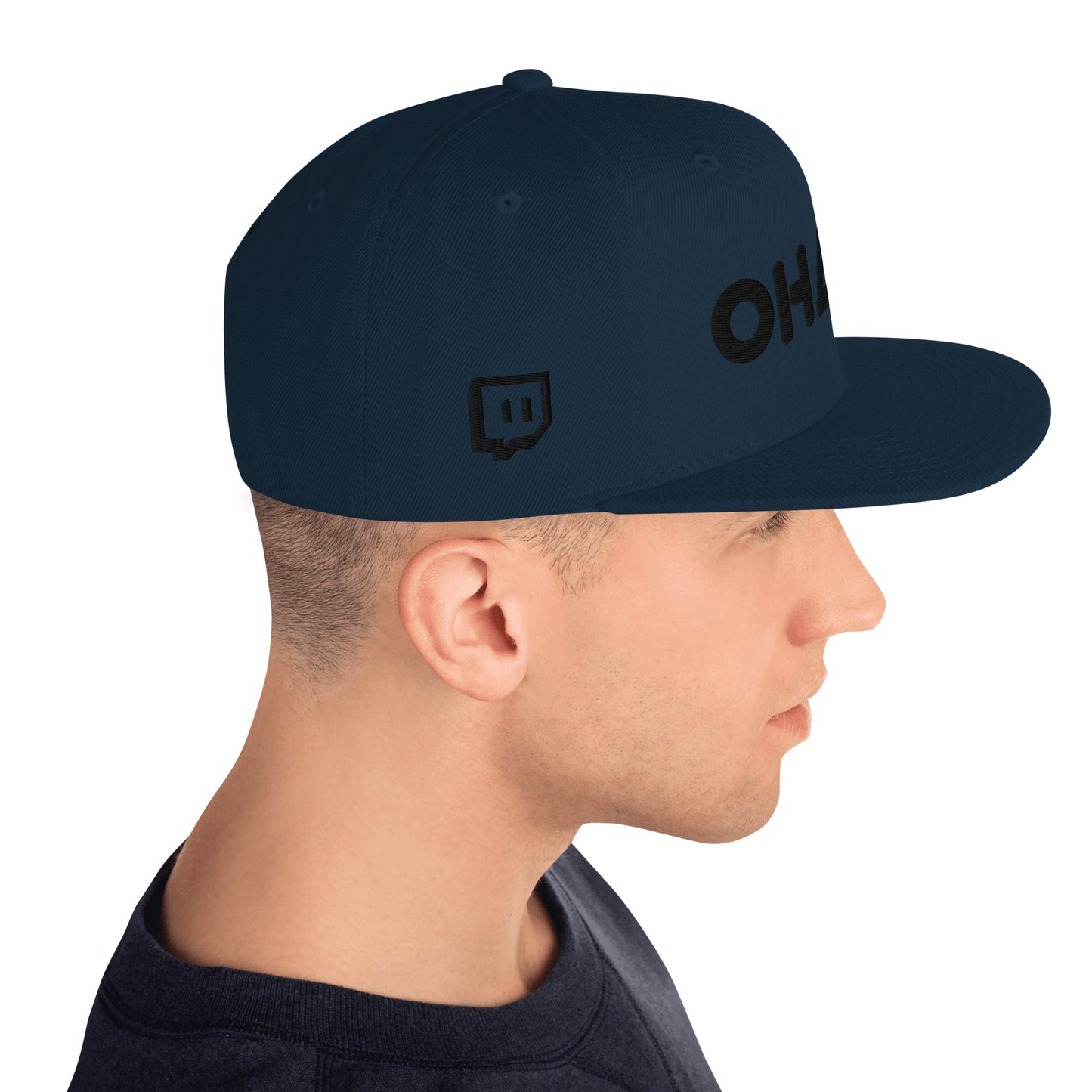 OHANA - BLK Font Snapback Hat