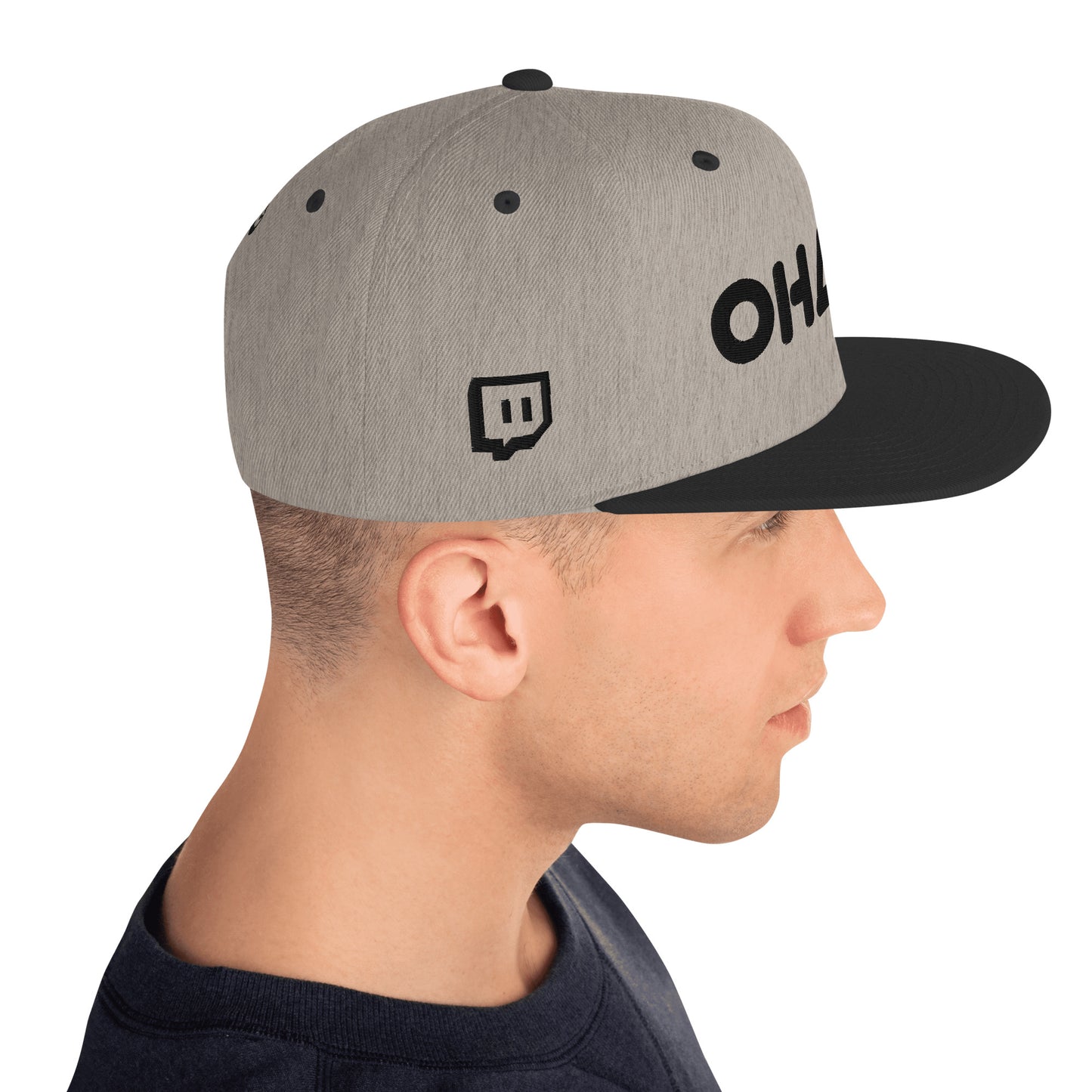 OHANA - BLK Font Snapback Hat