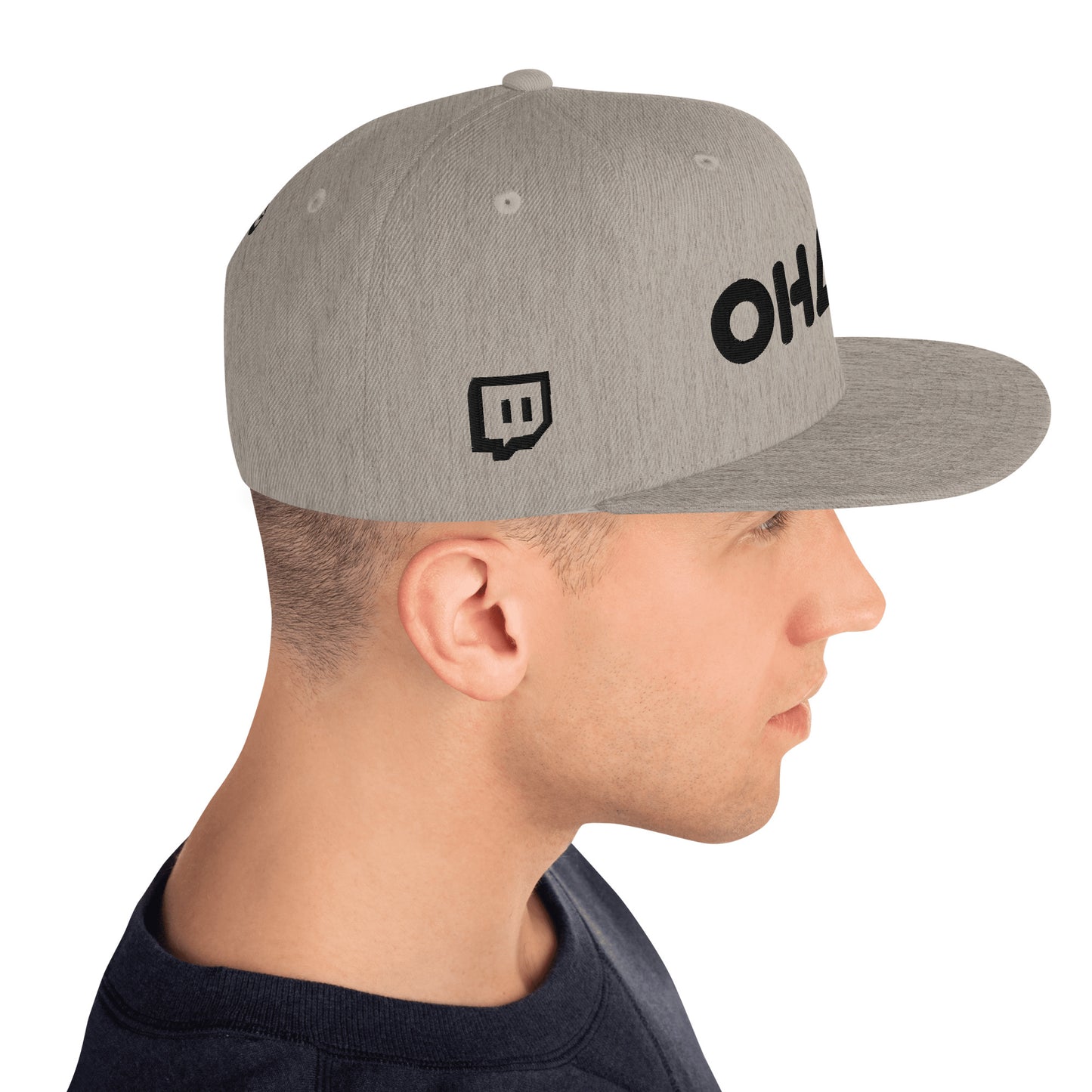 OHANA - BLK Font Snapback Hat