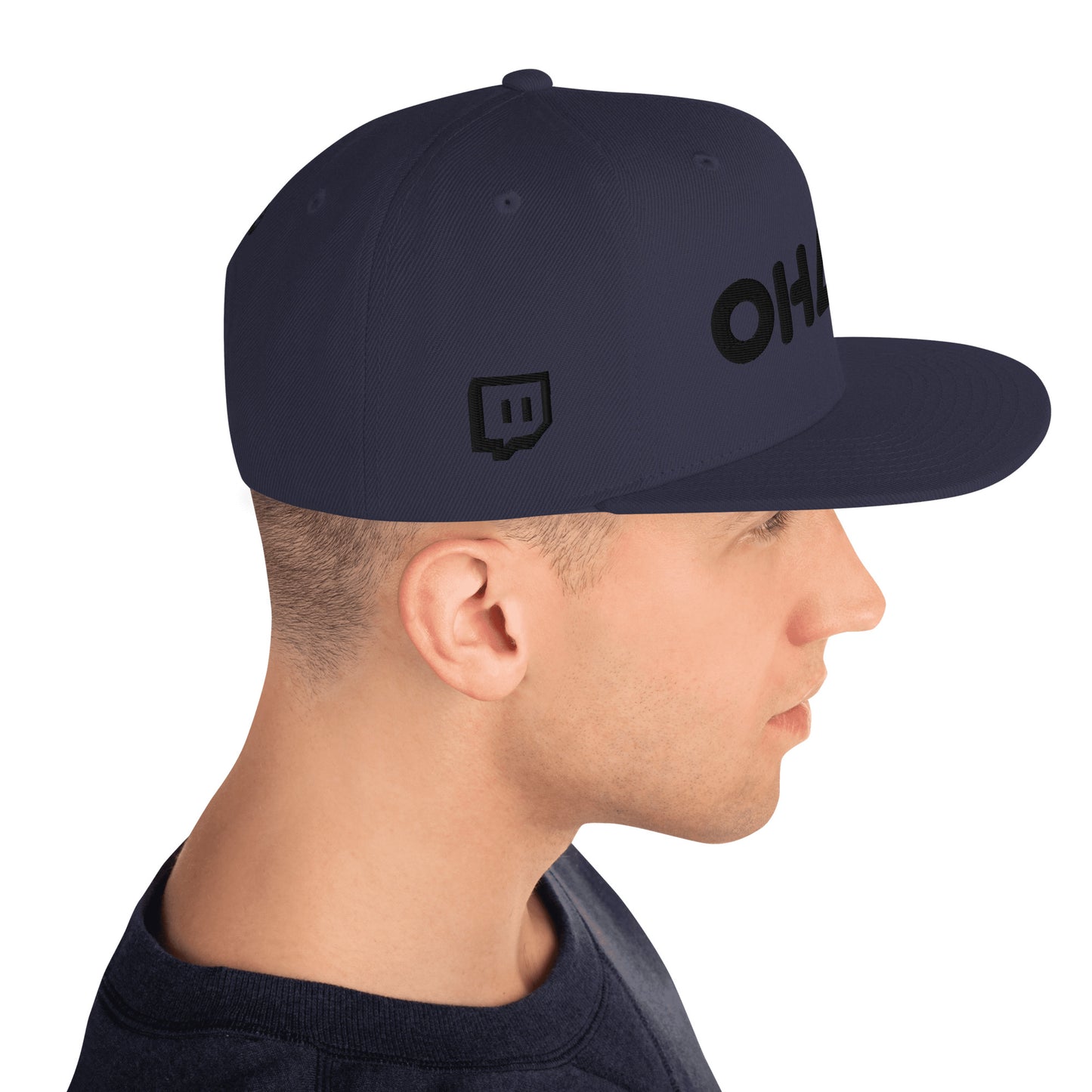 OHANA - BLK Font Snapback Hat