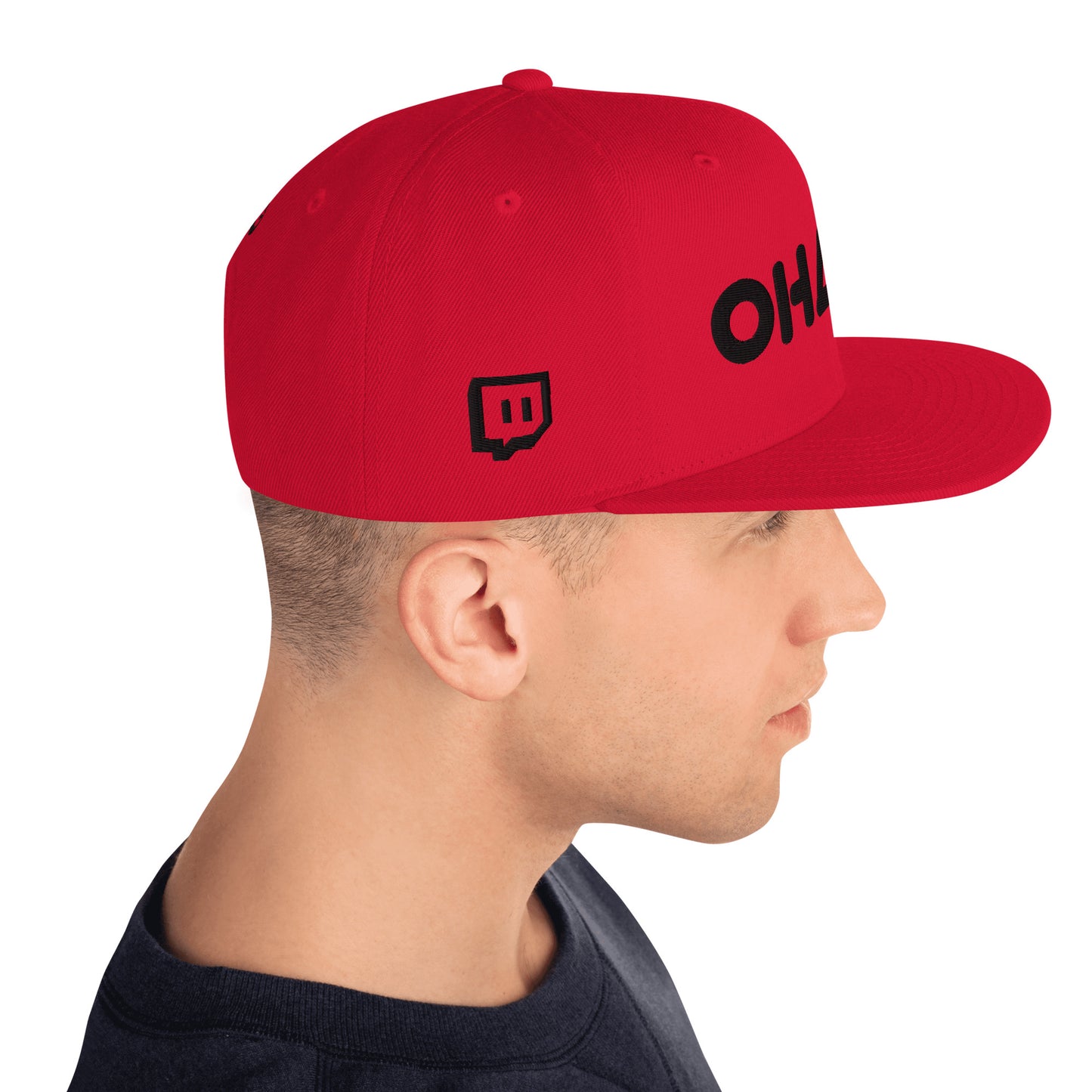 OHANA - BLK Font Snapback Hat