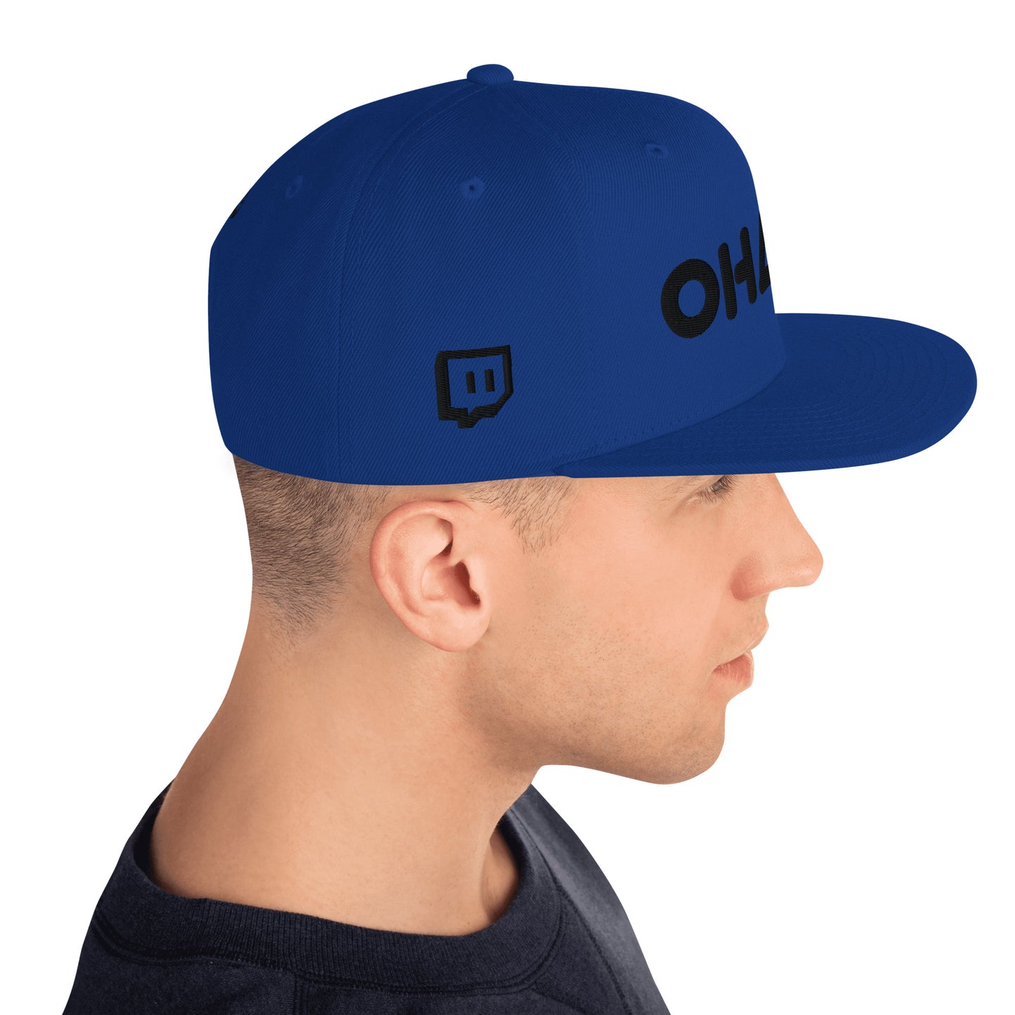 OHANA - BLK Font Snapback Hat