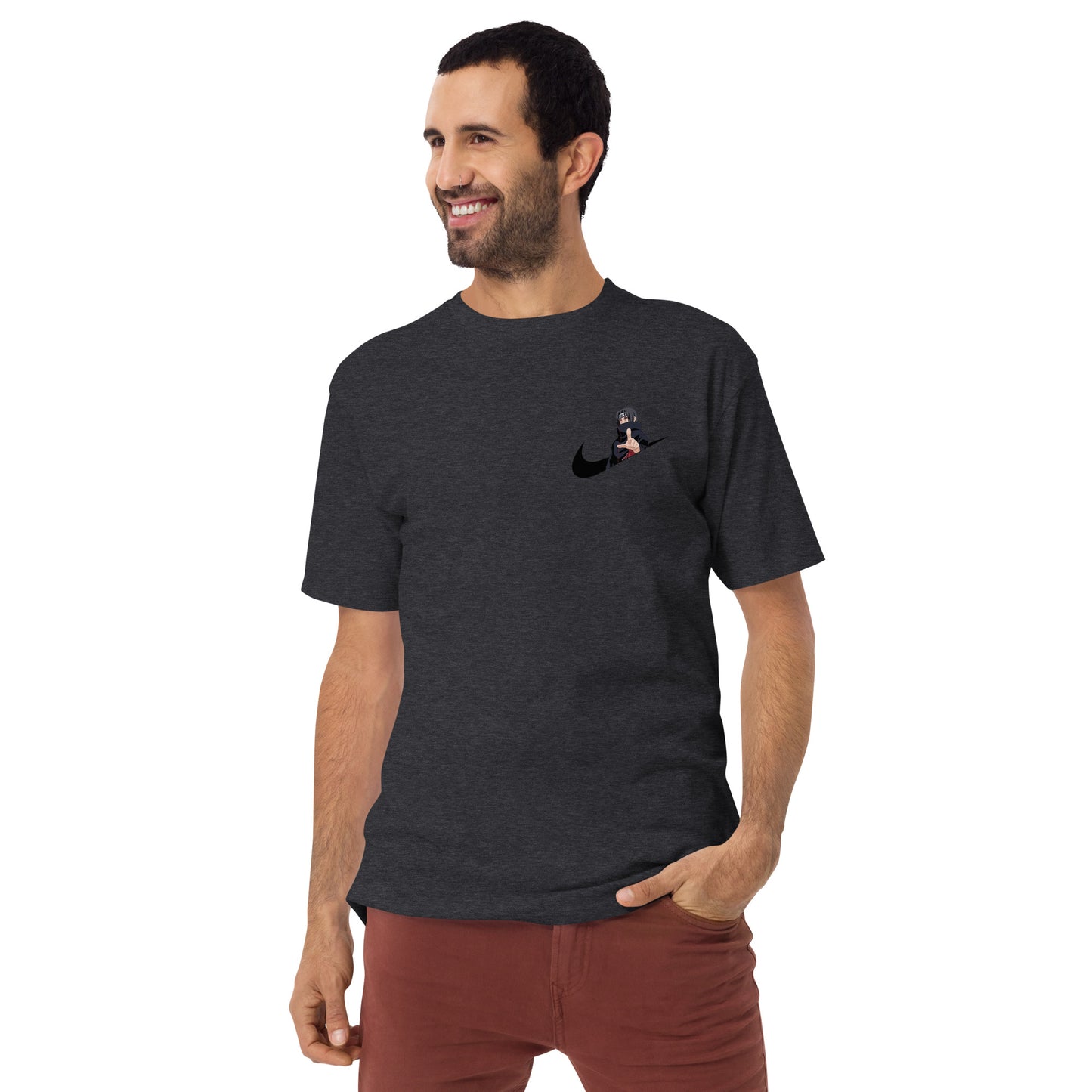 Itachi Check Mark - OHANA Naruto Family - Men’s premium heavyweight tee