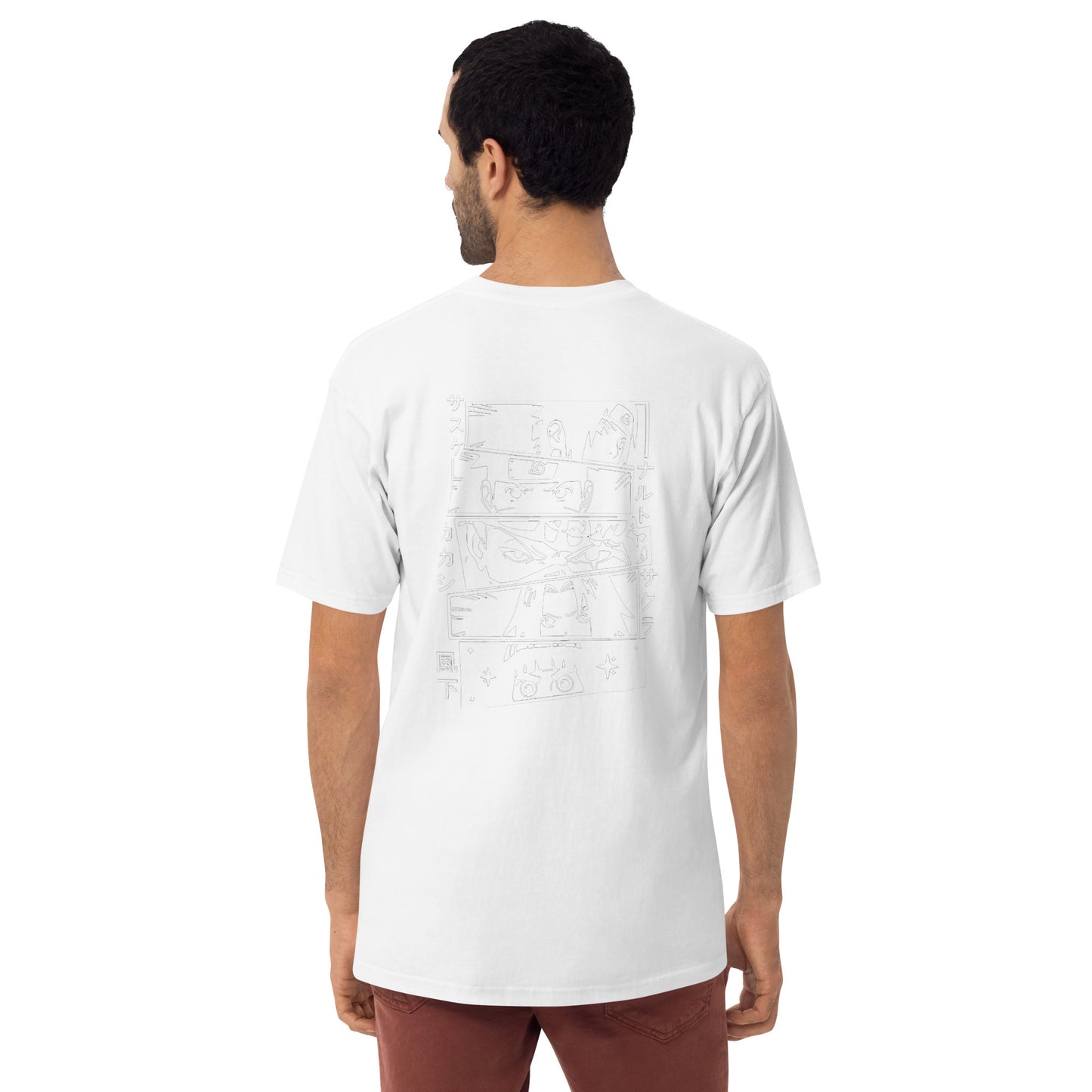Itachi Check Mark - OHANA Naruto Family - Men’s premium heavyweight tee