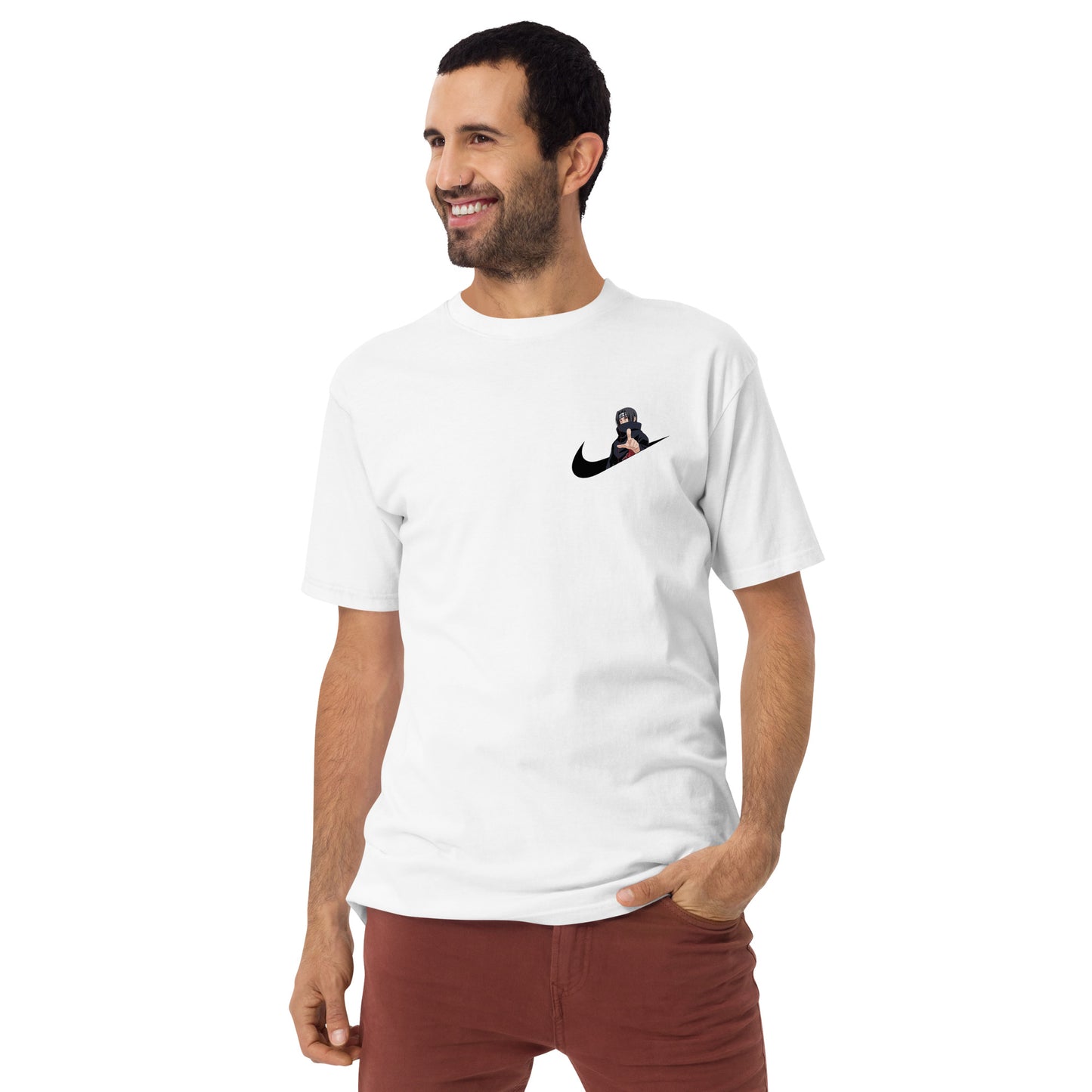 Itachi Check Mark - OHANA Naruto Family - Men’s premium heavyweight tee