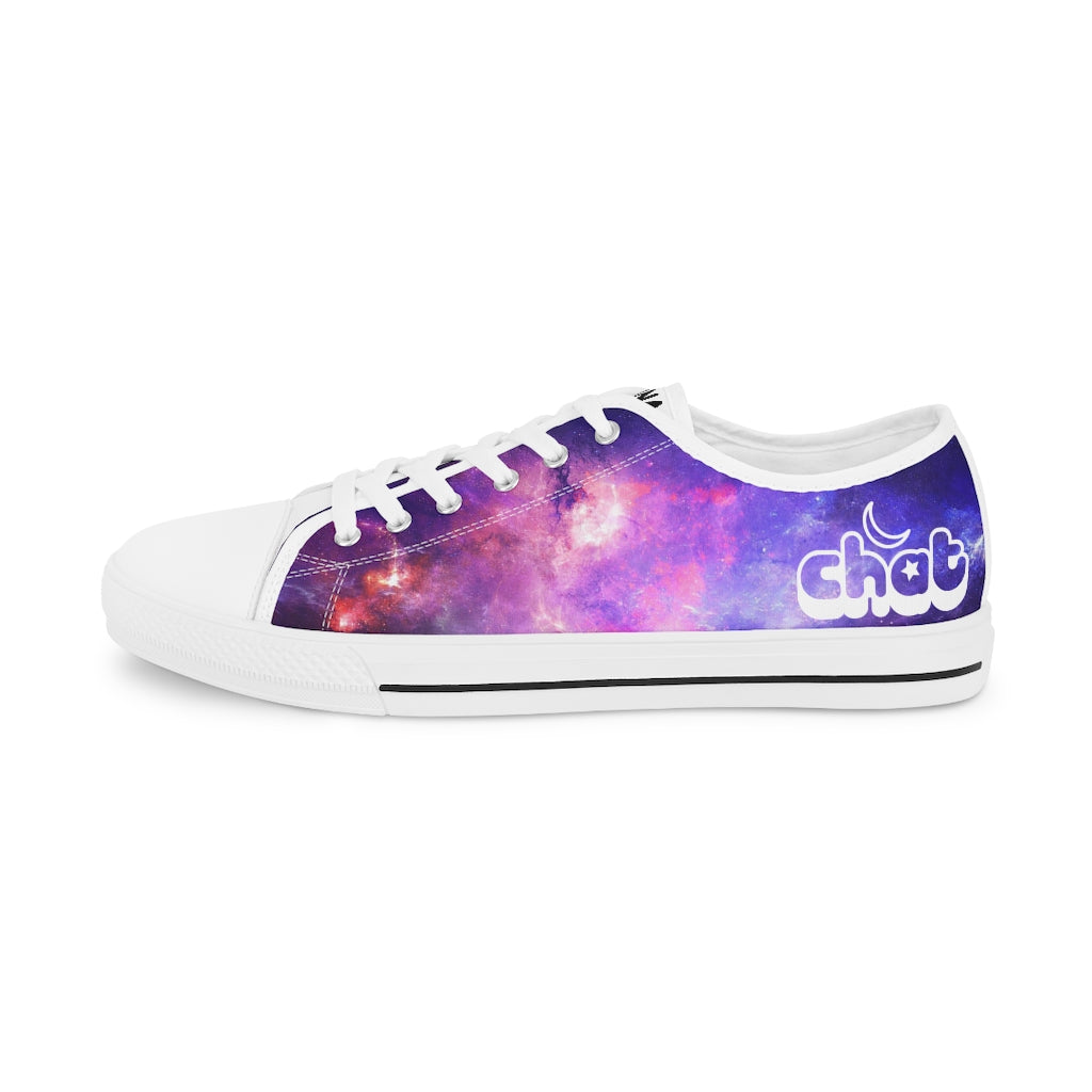 Men's Low Top Sneakers - White Galaxy
