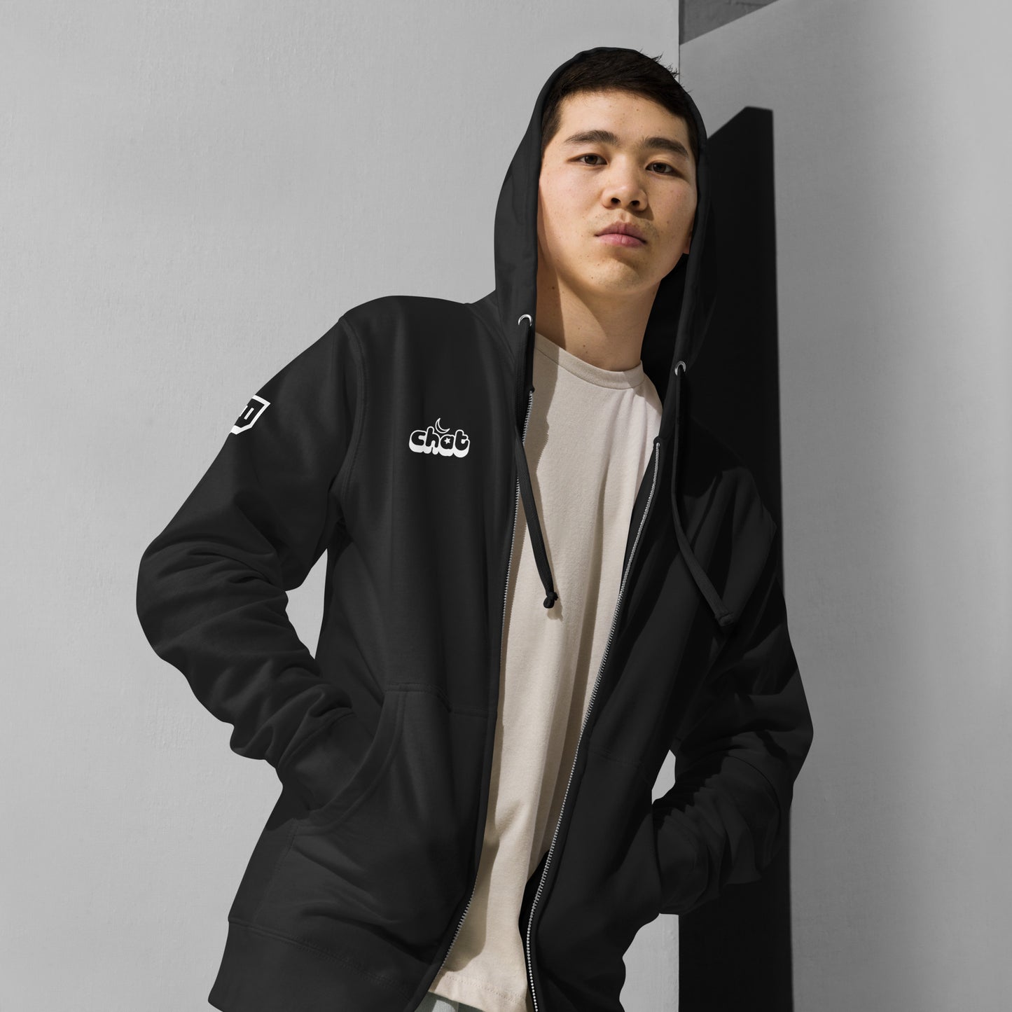 Samari Chat - Unisex fleece zip up hoodie